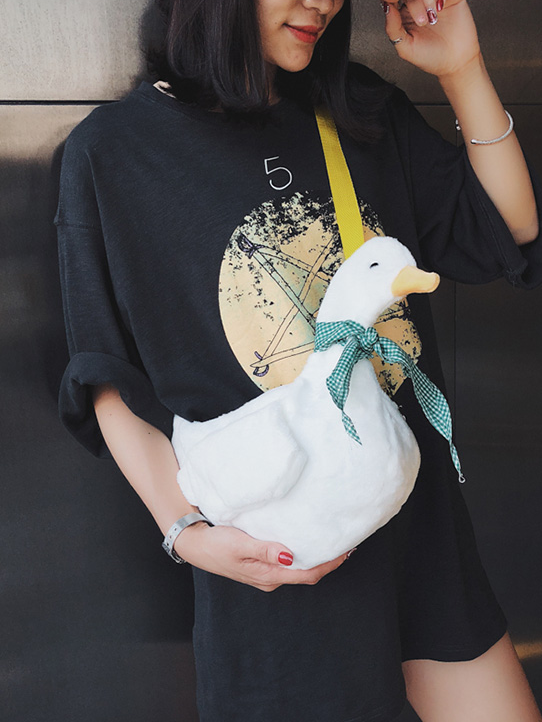 White Goose Crossbody Bag