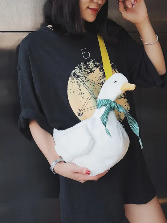 White Goose Crossbody Bag