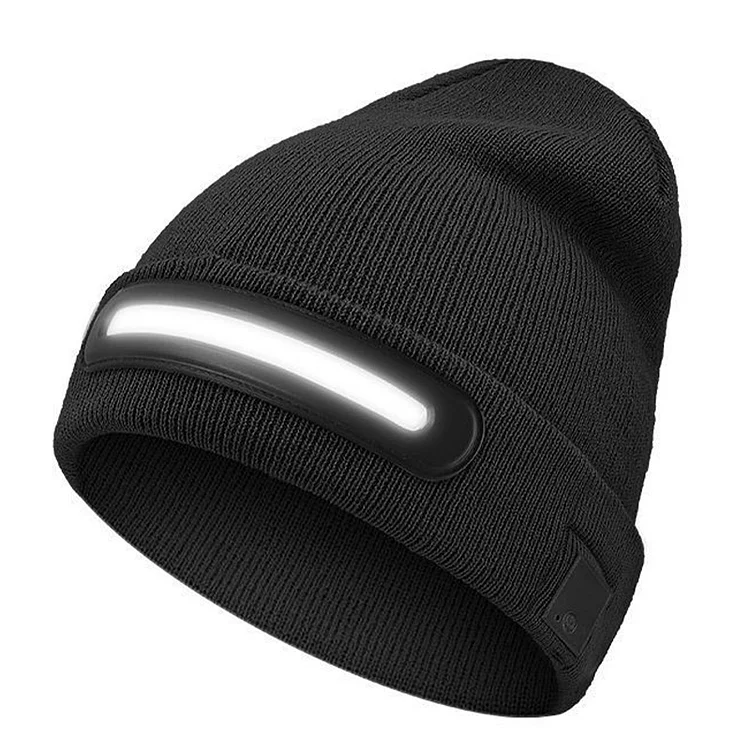 Cappello Beanie Ricaricabile con Bluetooth e Luce