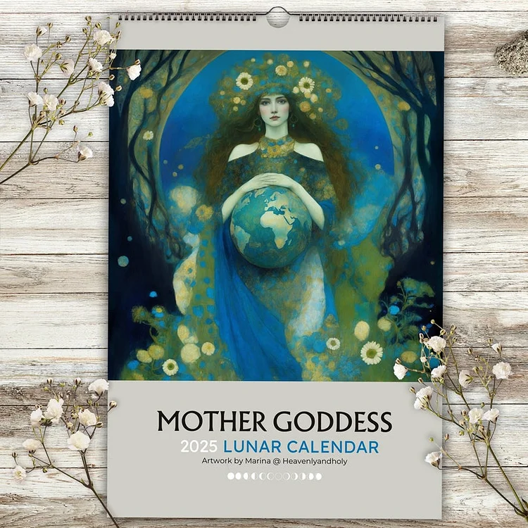 Mother Goddess 2025 Moon Phase Calendar