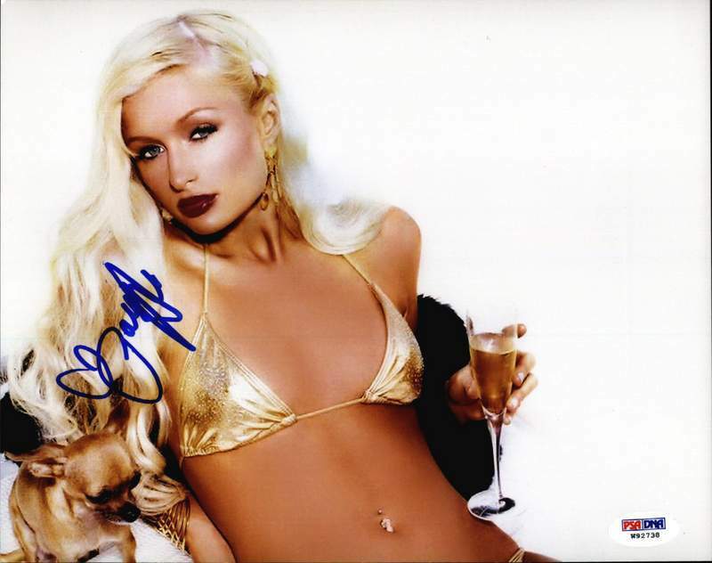 Paris Hilton PSA/DNA authentic signed model 8x10 Photo Poster painting W/Cert Autographed A0002