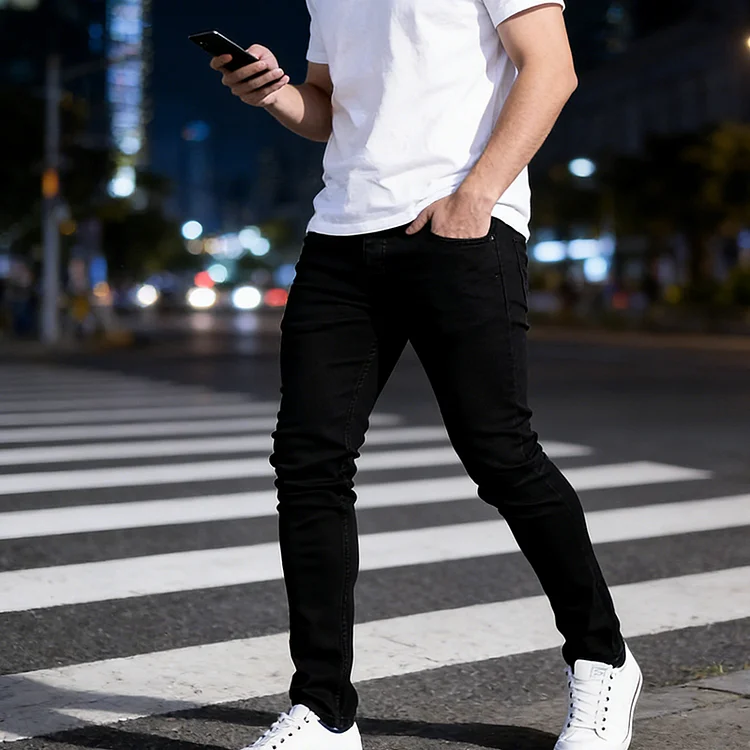 Slim-Fit-Stretch-Jeans f&uuml;r Herren