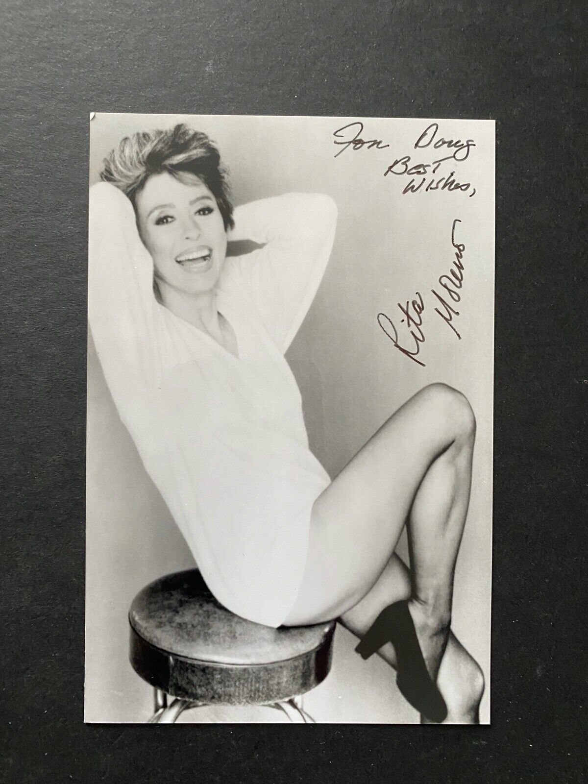 RITA MORENO - WEST SIDE STORY ACTRESS - SUPERB SIGNED Photo Poster paintingGRAPH