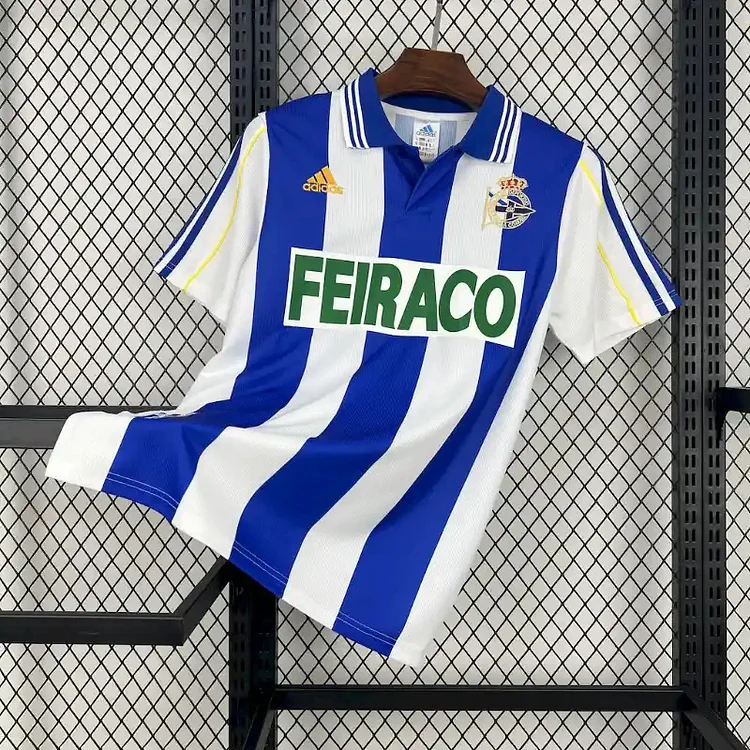 Retro 1999-2000 Deportivo La Coruña home football jersey
