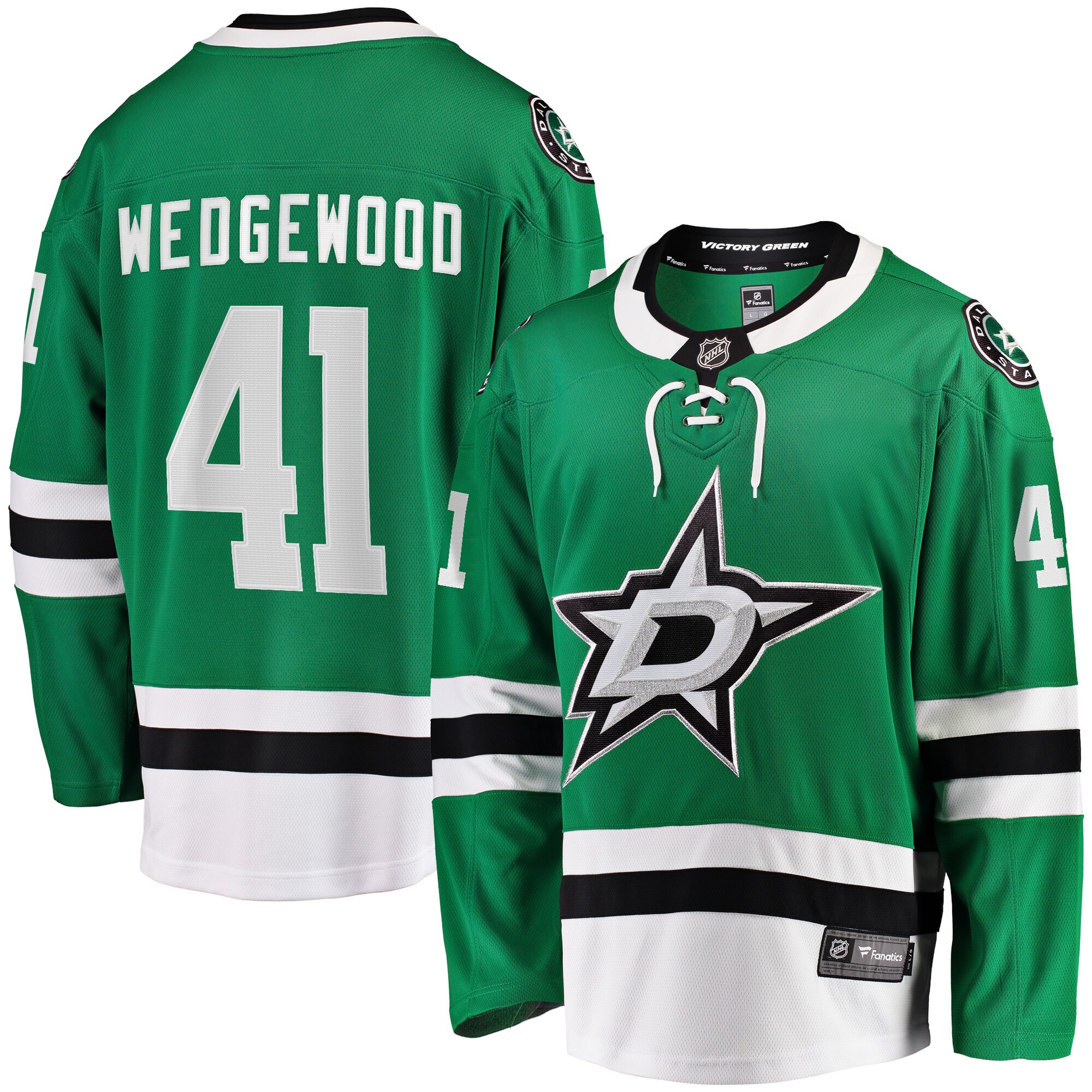 Scott Wedgewood Dallas Stars Fanatics Home Breakaway   Jersey &ndash; Kelly Green mysite