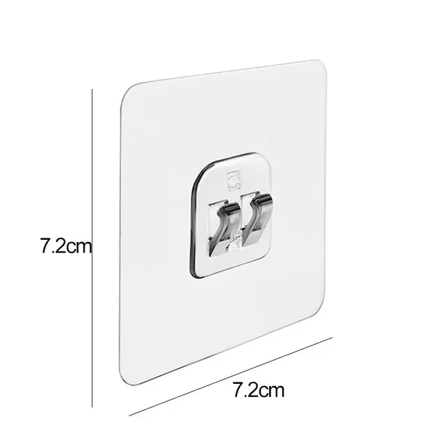 Transparent self-adhesive, kitchen and bathroom wall artifact
