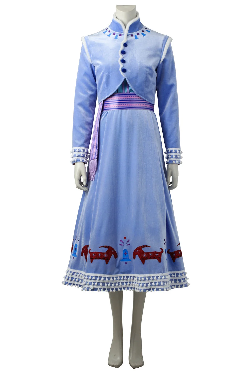 Olaf's Frozen Adventure Anna Halloween Cosplay Costume