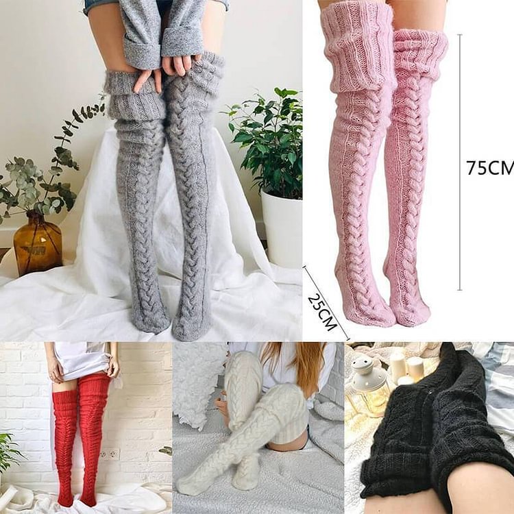 Bas tricotés (vente de Noël - 50% de réduction)