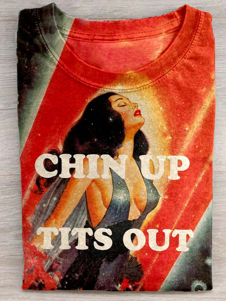 Eagerlys  Chin Up Tits Out T-shirt Eagerlys