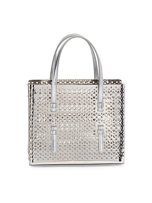 Ala&iuml;a Mina 20 Laser-Cut Leather Satchel 3.8 out of 5 Customer Rating