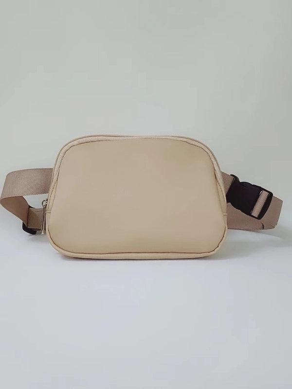 Women’s Streetwear Solid Color Nylon Waist Bags