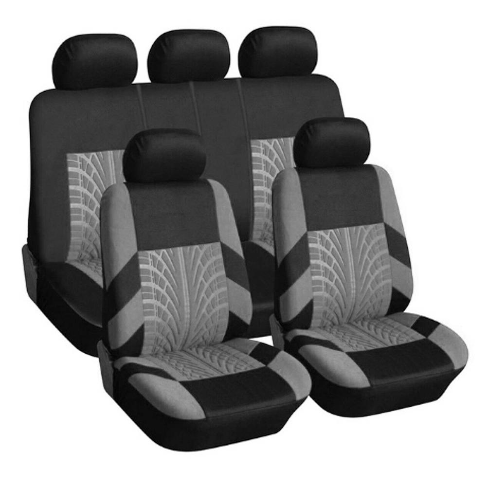 

Car Seat Covers Tire Track Style Auto Styling Seat Protector, Grey, 501 Original