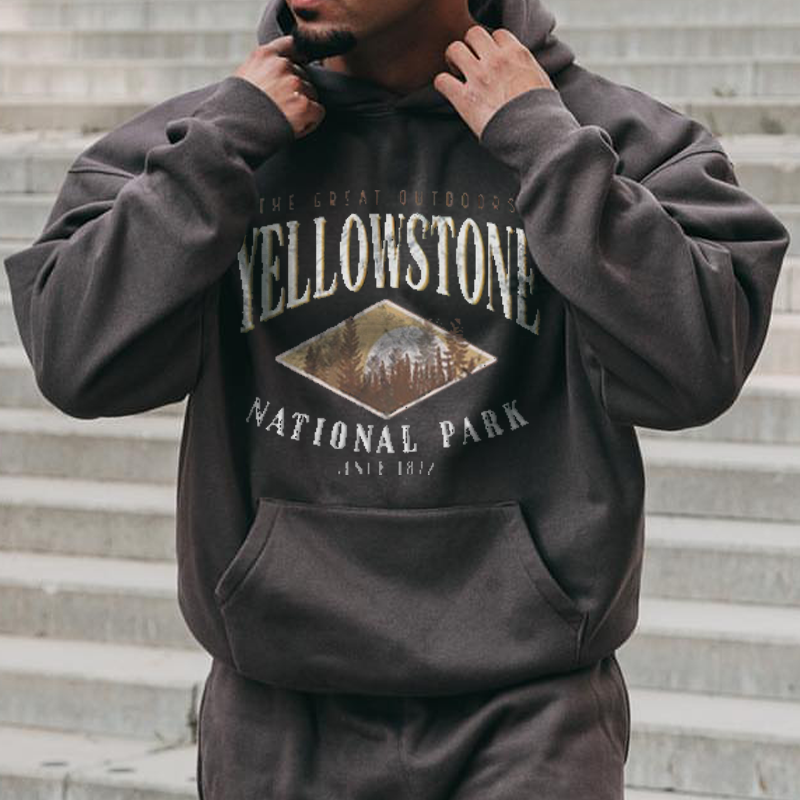 Casual Vintage "YELLOWSTONE" Men's Sweatshirt