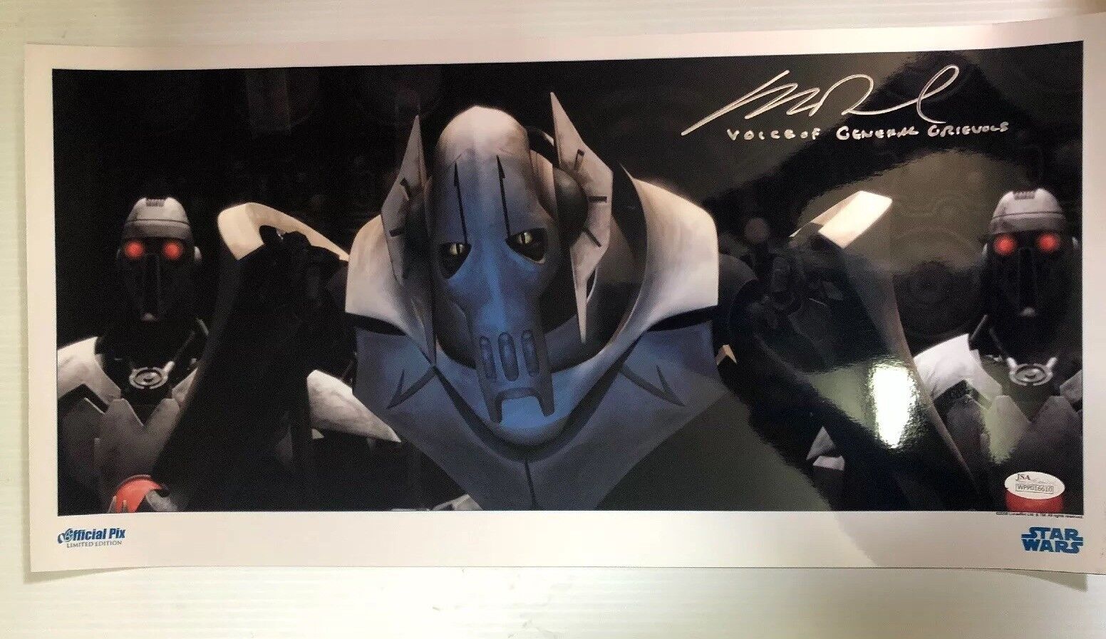 Matthew Wood Signed Autographed 10x20 Photo Poster painting Star Wars General Grievous JSA COA 3