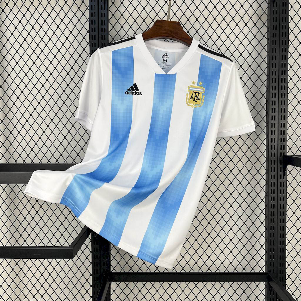 2018 Retro Argentina Home Football Shirt 1:1 Thai Quality- Maxi Kit