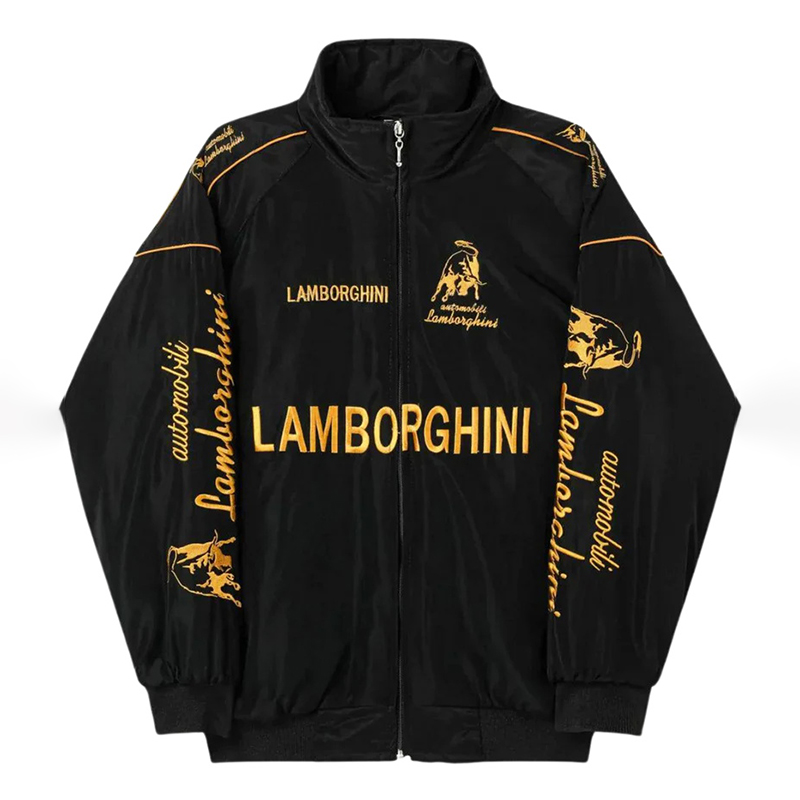 Unisex Racing Style Street Fashion Loose Racing Casual Print Jacket