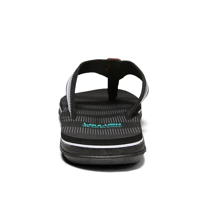 Men's Slippers 2021 New HUCHAO Outdoor Sandals American Fashion Outer Wear EVA Beach Shoes Summer Indoor Flip Flops Size 40-44