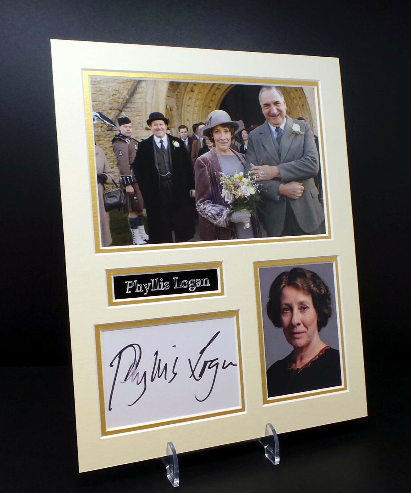 Phyllis LOGAN Signed Mounted Photo Poster painting Display AFTAL RD COA Downton Abbey Actress