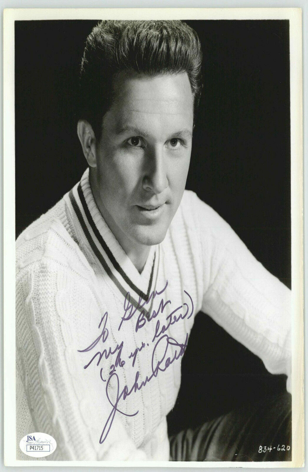 JOHN RAITT, ACTOR (DECEASED) SIGNED 8X10 JSA AUTHENTICATED COA #P41715