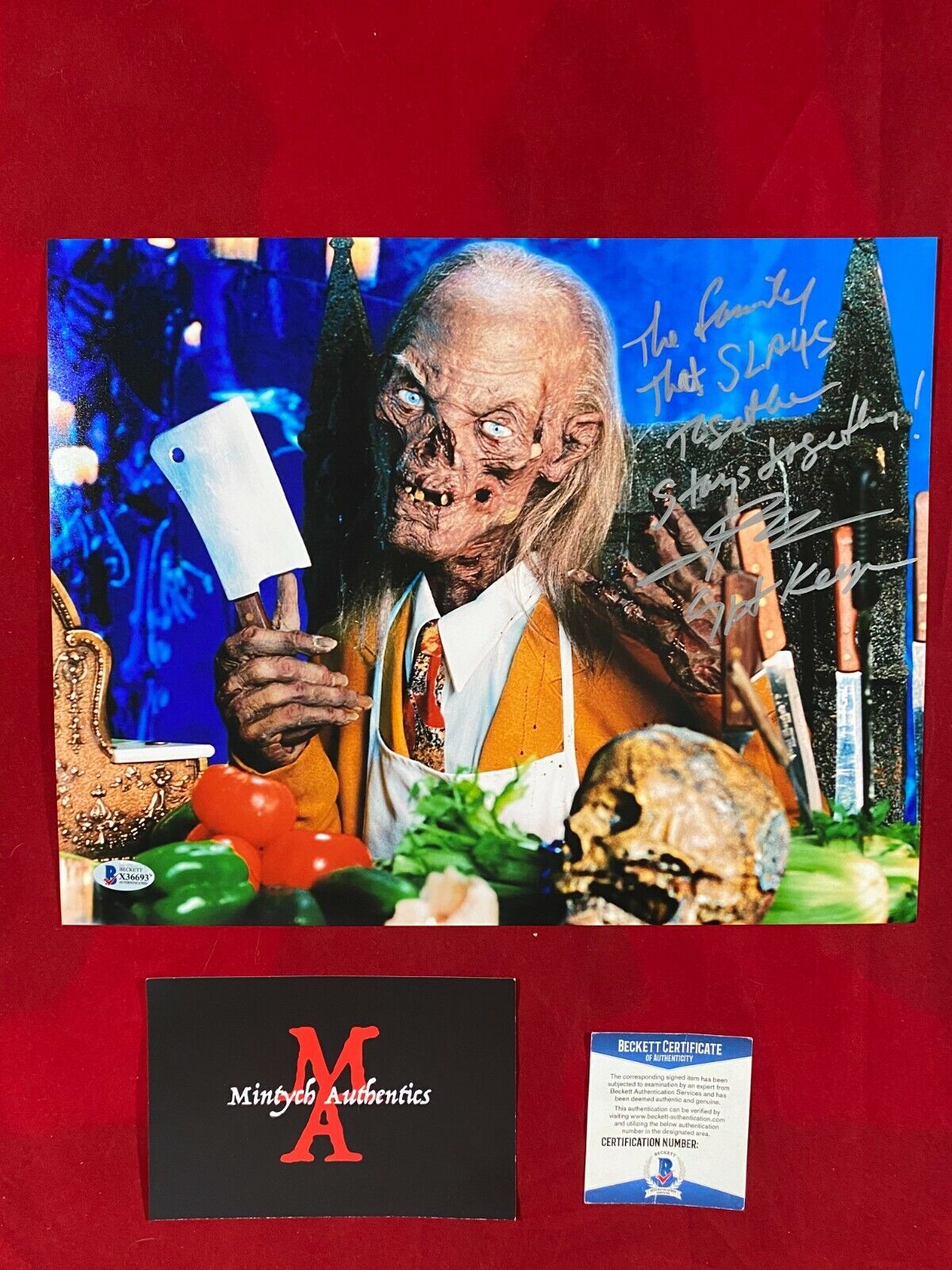 JOHN KASSIR AUTOGRAPHED SIGNED 11x14 Photo Poster painting! TALES FROM THE CRYPT! BECKETT COA!