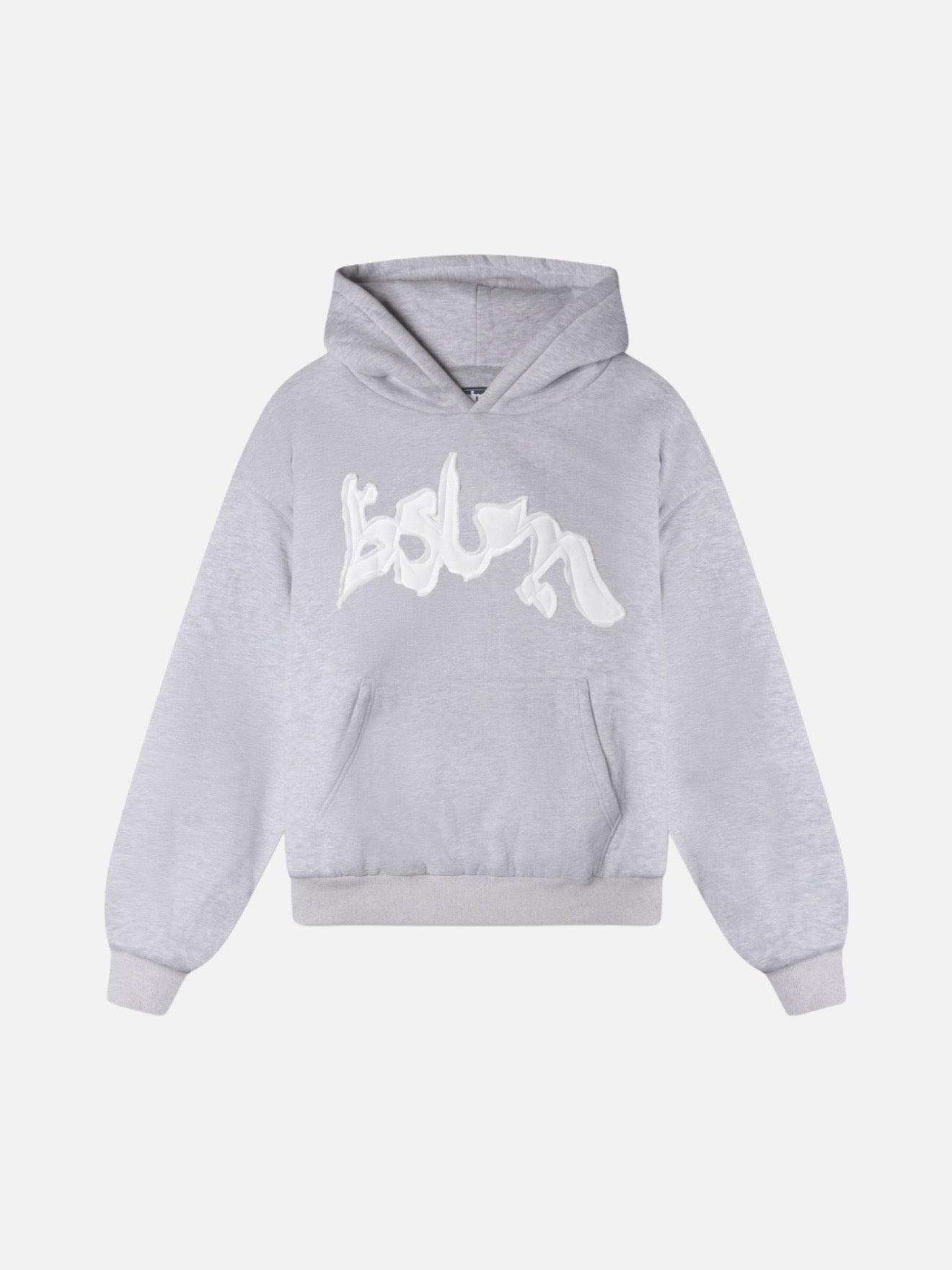PATCHED HOODIE CONCRETE