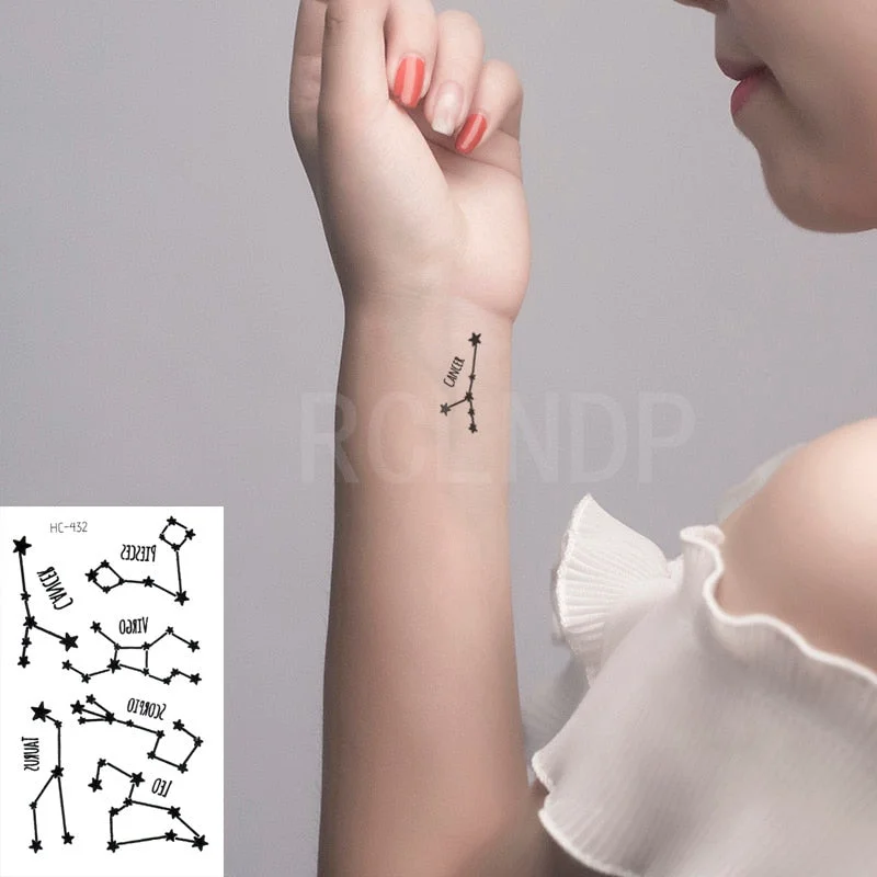 Waterproof Temporary Tattoo Sticker Believe freedom heart miss English letter alphabet tatto flash tatoo fake tattoos for girl