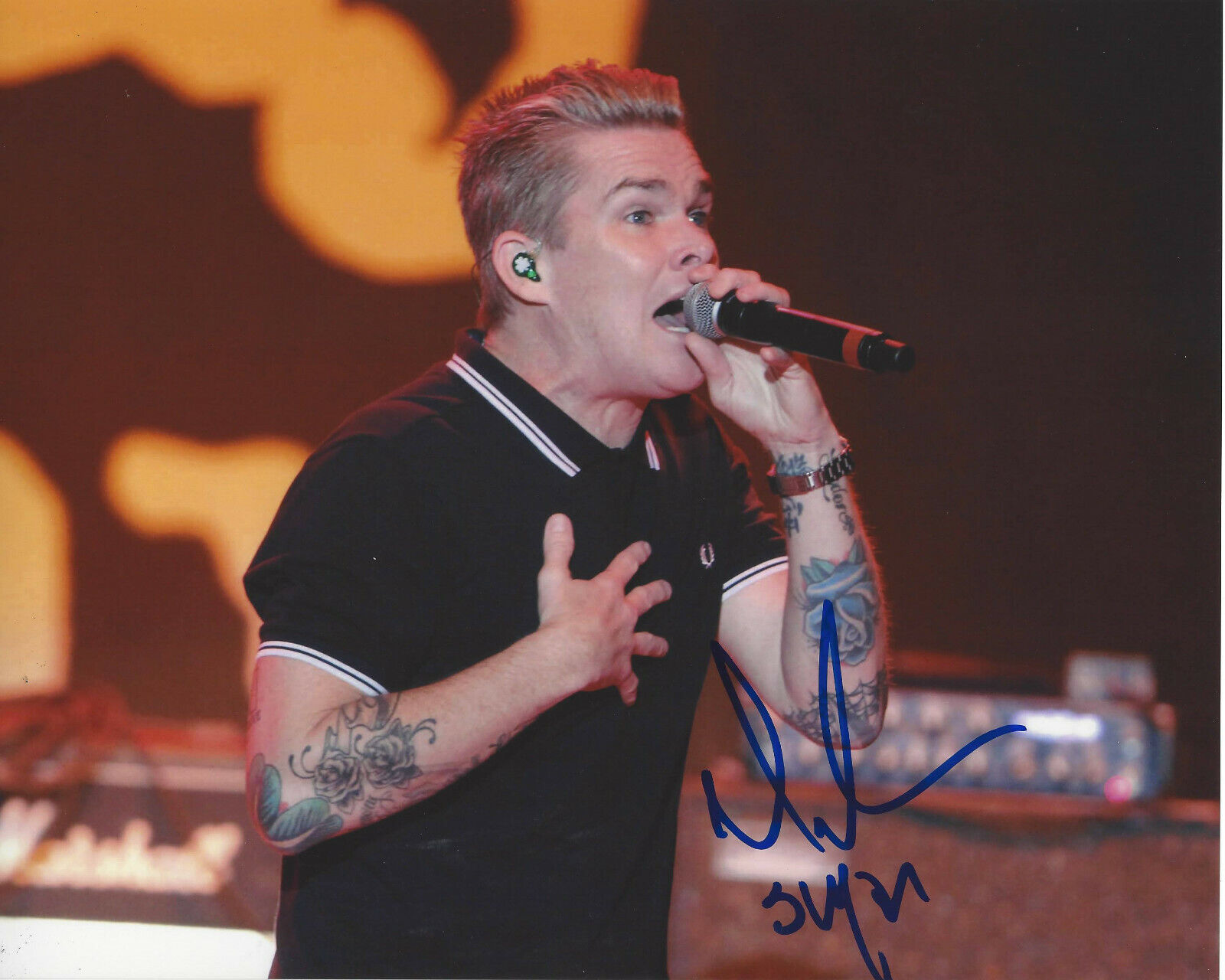 MARK MCGRATH SUGAR RAY LEAD SINGER HAND SIGNED AUTHENTIC 8X10 Photo Poster painting C COA PROOF