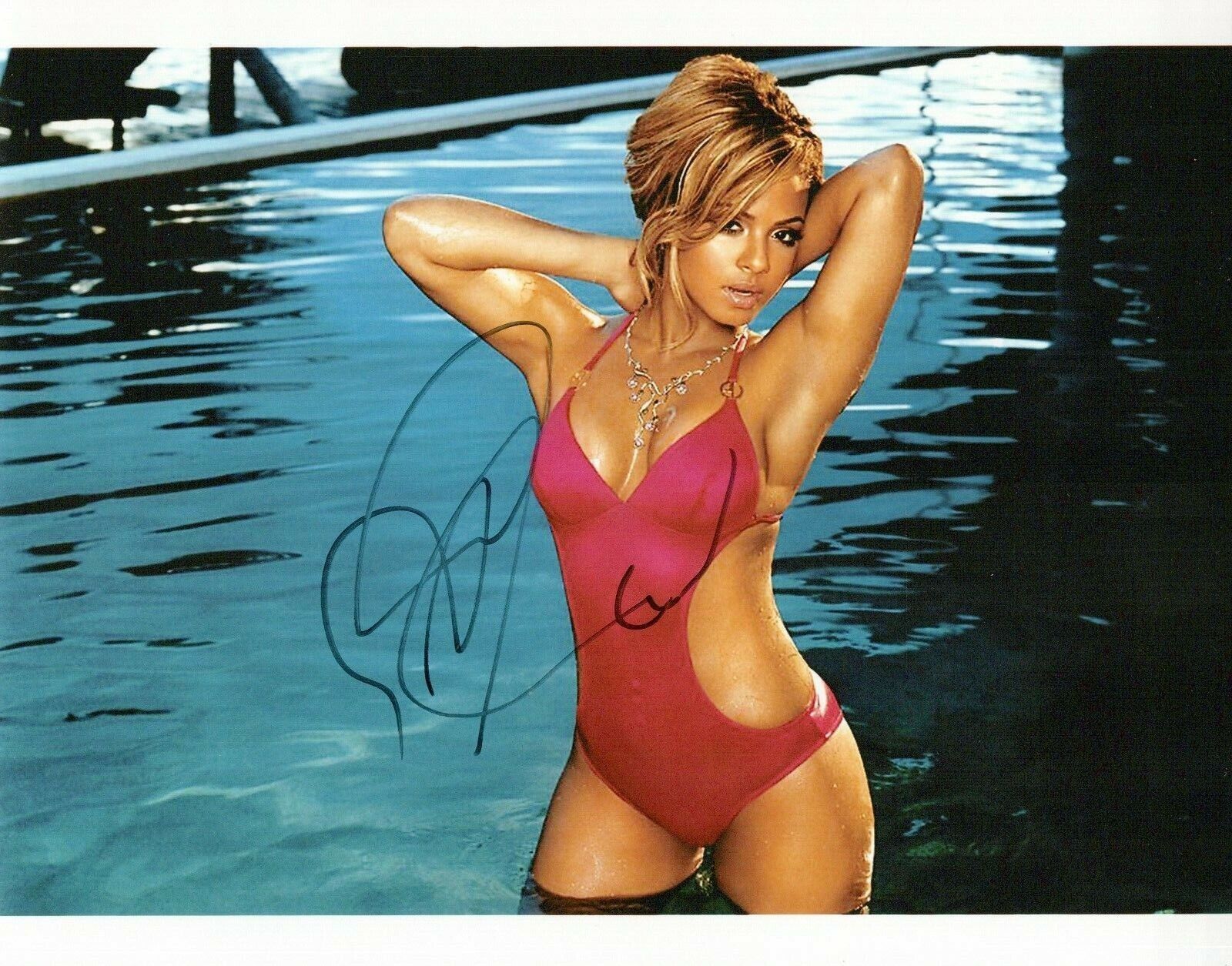 Christina Milian glamour shot autographed Photo Poster painting signed 8x10 #1