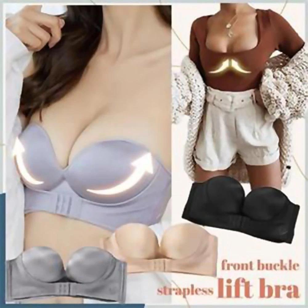 Invisible Strapless Super Push Up Bra
