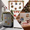 6PCS Stocking and Gift Pack DIY Pearl Diamond Painting Christmas Fridge Magnets, Sparkling Rhinestone Refrigerator Magnet Craft Kit for Home Decor & Gifts