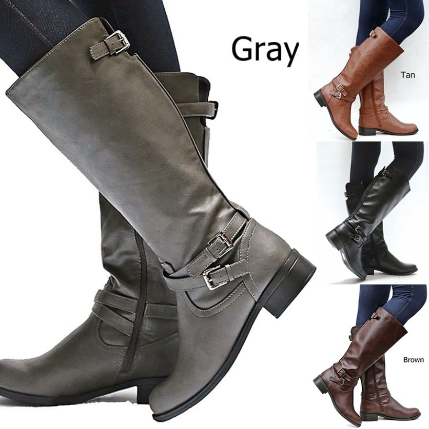 short flat heel boots