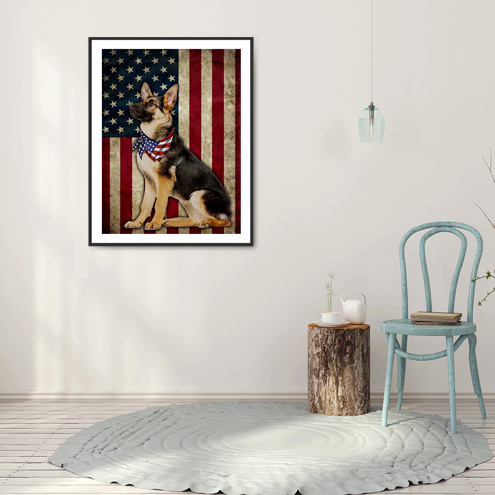 

(Multi-Size) Dog Banner - Round/Square Drill Diamond Painting - 30*40CM, Round diamond 30*40cm, 501 Original