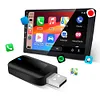 Wired To Wireless Carplay & Android Auto 2 in 1 Dongle USB Plug and Play Adapter