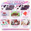 Pink Butterfly Horse 5D DIY Diamond Art Painting Kit Partial Drill 30x30cm