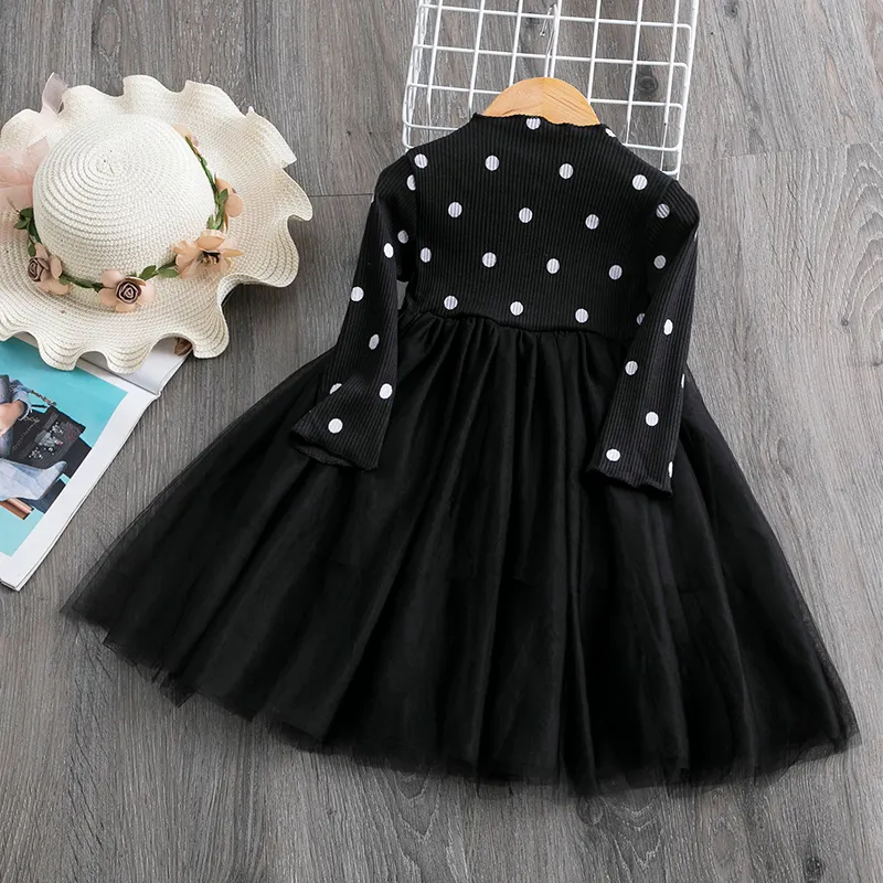 Uveng 1 2 3 4 5 Year White Dress for Girl Lace Tulle Baby Girl Clothes Birthday Party Princess Elegant Gown Flower Wedding Prom Dress