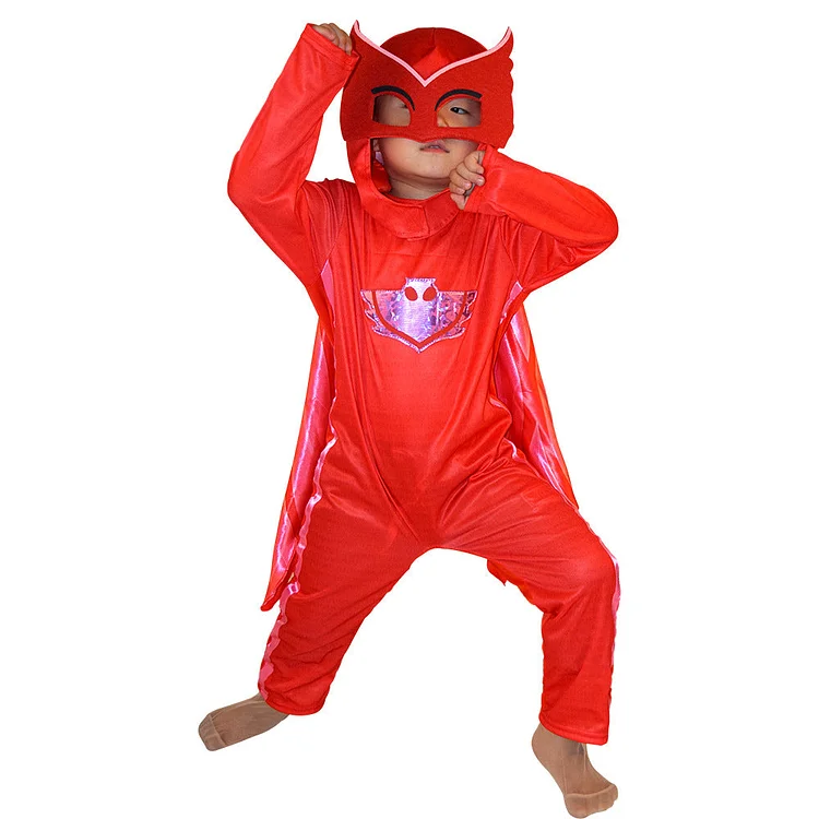 Halloween Masked Pajamas Little Hero Costume Boys Superhero Pajamas-elleschic