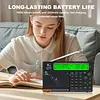 APP Control AM/FM/SW Worldband Radio 2500mAh Shortwave Longwave Radio with LCD Display Support BT TF Card Flashlight for Home Outdoor
