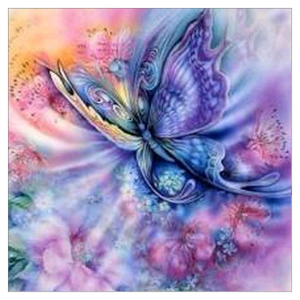 

30*30CM - Butterfly - Round Drill Diamond Painting, 501 Original