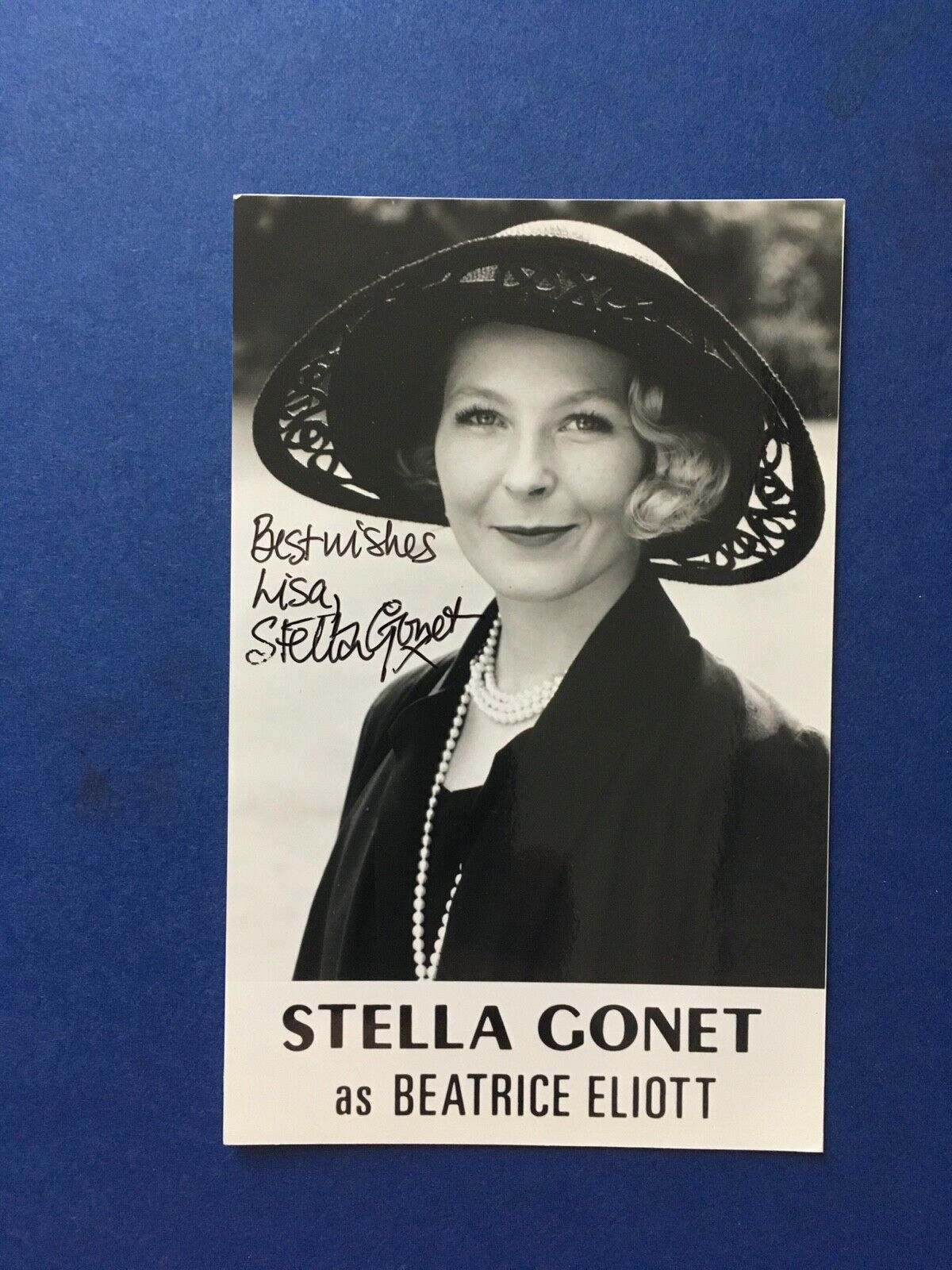 STELLA GONET - HOUSE OF ELIOTT ACTRESS - SUPERB SIGNED B/W Photo Poster painting