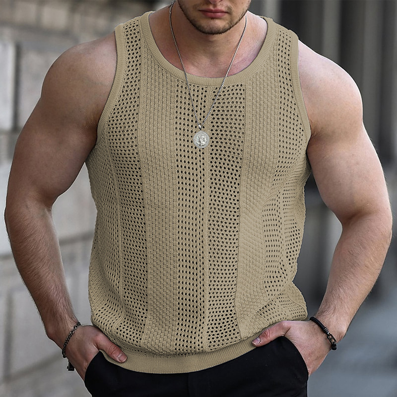 Arkget Shoes | Men's Mesh Vest Breathable Hollow Out Tank Top