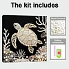 Turtle DIY Pearl Art Diamond Painting Kit for Adults Home Decor 25x25cm With Frame