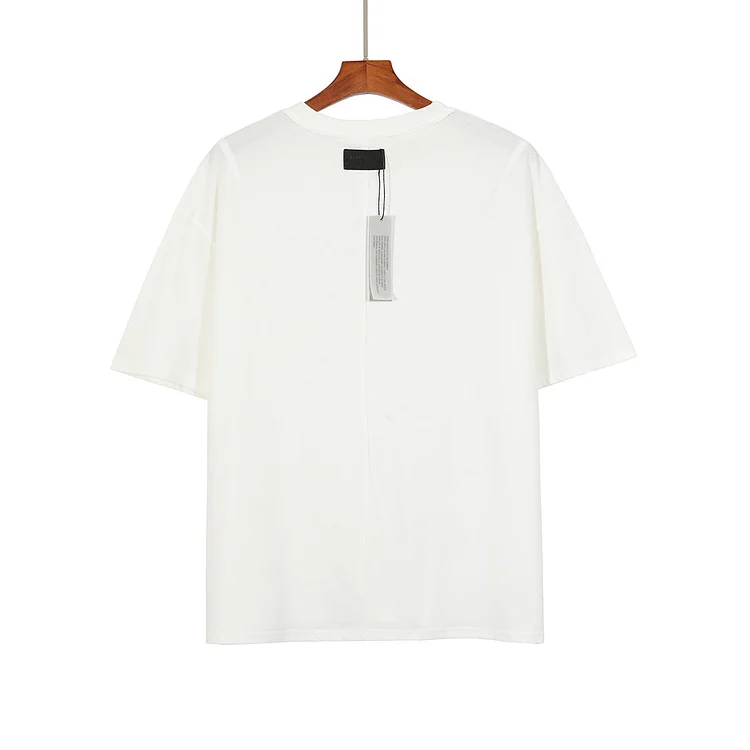 Fog T Shirt Essentials Spring/Summer Fog T Shirt Season 7 Simple Solid Color round Neck Pullover Men and Women Short Sleeve