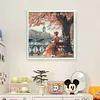 Victorian Girl-14CT Stamped Cross Stitch 50*50cm/19.69*19.69in