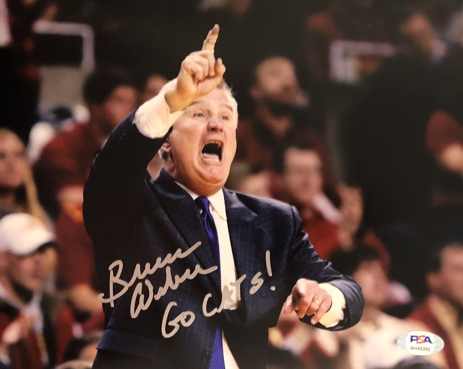 Bruce Weber Signed Autographed Kansas State Wildcats 8x10 Photo Poster painting Psa/Dna