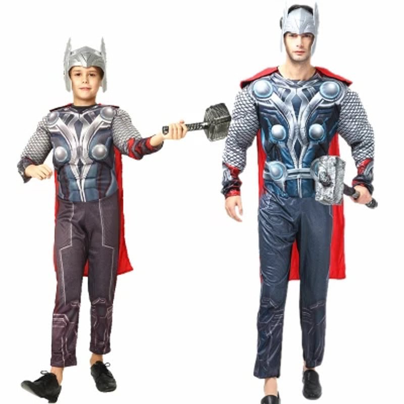 Mens Thor Cosplay Halloween Costume-elleschic