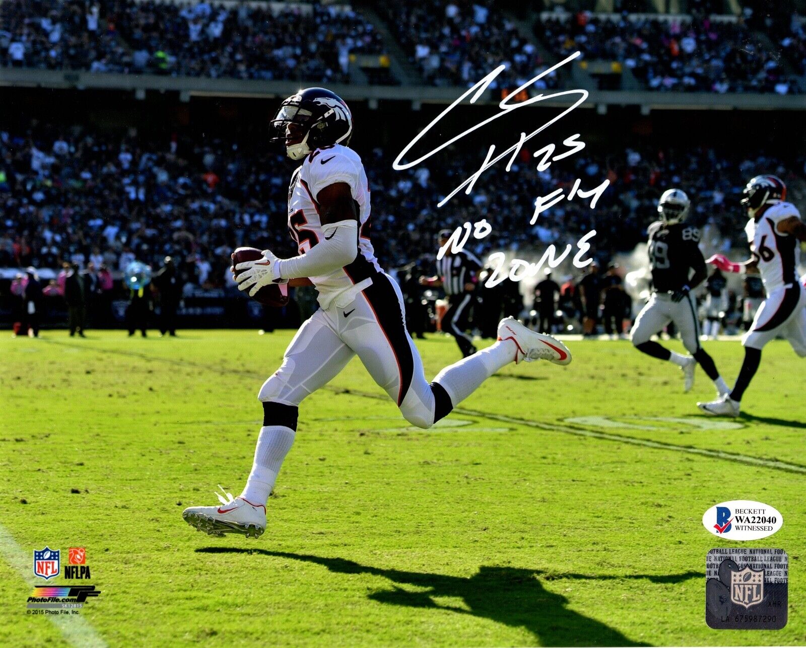 Chris Harris Jr. autographed signed inscribed 8x10 Photo Poster painting Denver Broncos Beckett