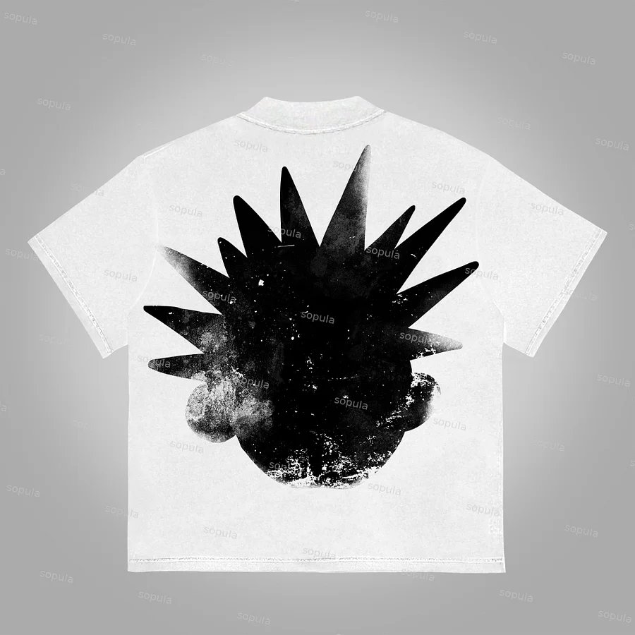 Sopula The Brain Explodes Print Cotton T-Shirt