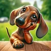 (US Only)Paint By Numbers Kit On Canvas DIY Oil Art Dachshund Picture Home Decor40x40cm
