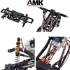 AMK RC Frame 313mm Wheelbase Metal Chassis Frame with 2 Speed Transmission Reversed Front Axle for 1/10 RC Crawler Axial SCX10 II 90046 EX86100