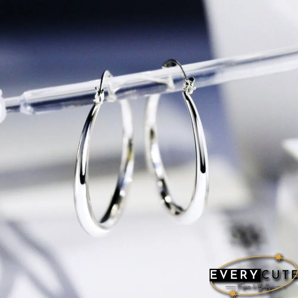 Exquisite Fashion 925 Silver 18K Gold Earrings Party Princess Engagement Wedding Christmas